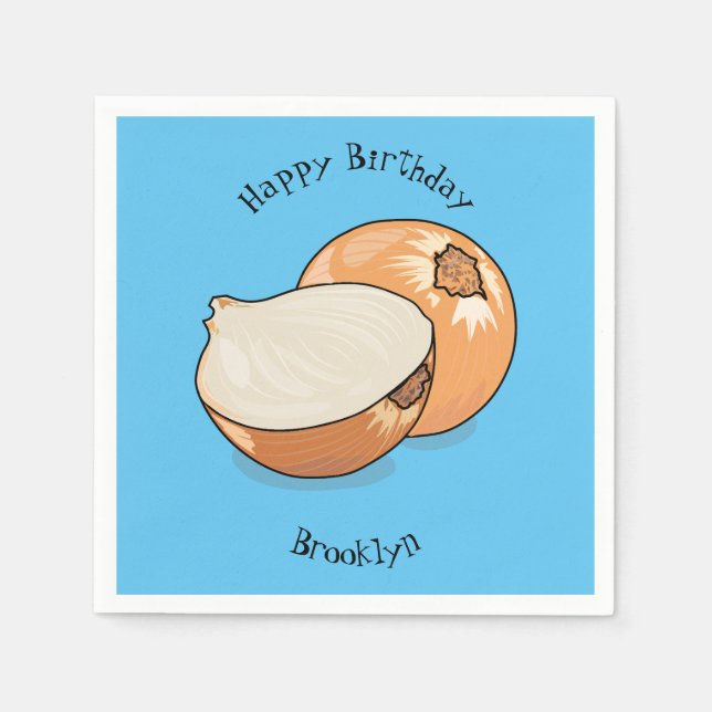 Tecknad av lök pappersservett (Framsidan)