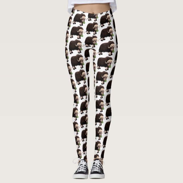 Tecknad av luddig mysk leggings (Framsida)