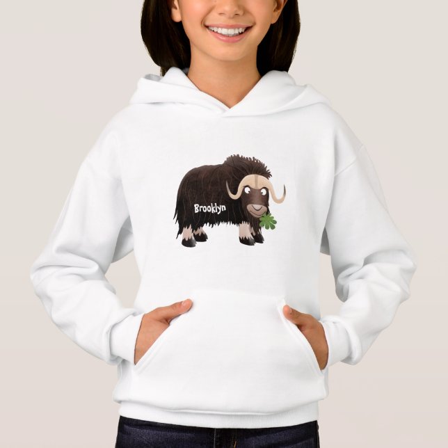 Tecknad av luddig mysk t shirt (Framsida)