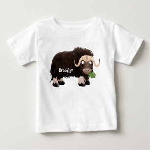 Tecknad av luddig mysk t shirt