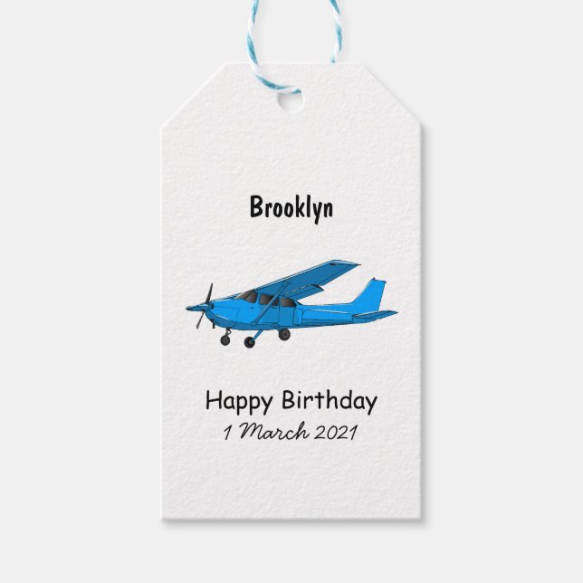 Tecknad av luftfartyg med fast vinge presentetikett (Framsidan)