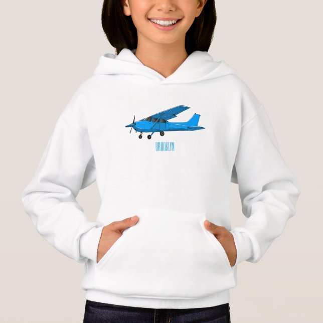 Tecknad av luftfartyg med fast vinge t shirt (Framsida)