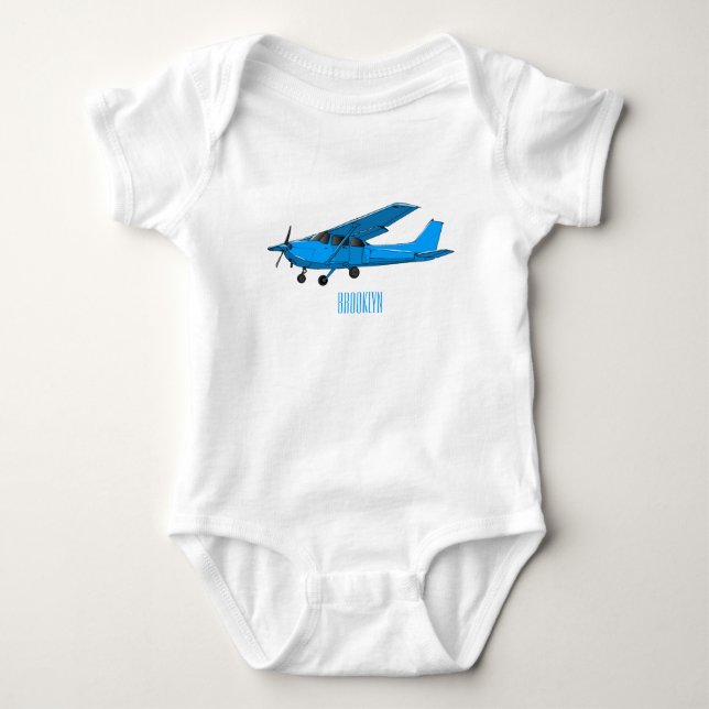 Tecknad av luftfartyg med fast vinge t shirt (Framsida)