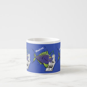 Tecknad av lusern espressomugg