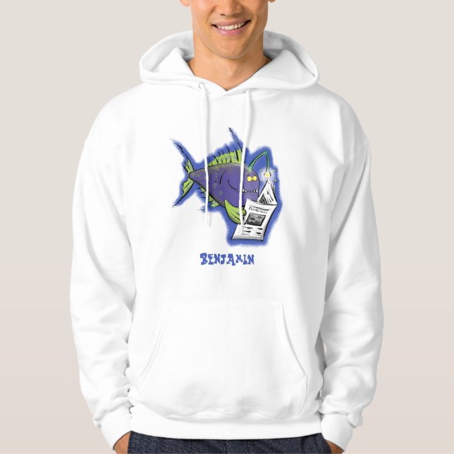 Tecknad av lusern hoodie (Framsida)