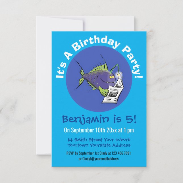 Tecknad av lusern inbjudningar (Framsida)