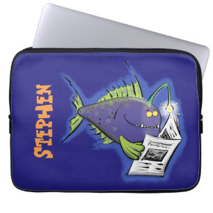 Tecknad av lusern laptop fodral
