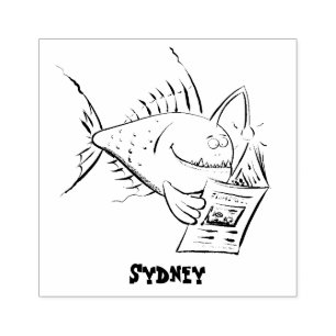 Tecknad av lusern stämpel