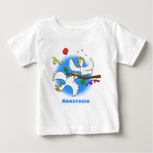 Tecknad av lustiga cockatofåglar t shirt