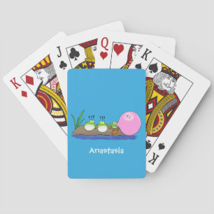 Tecknad av lustiga grodor, bubblgum casinokort