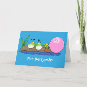Tecknad av lustiga grodor, bubblgum kort