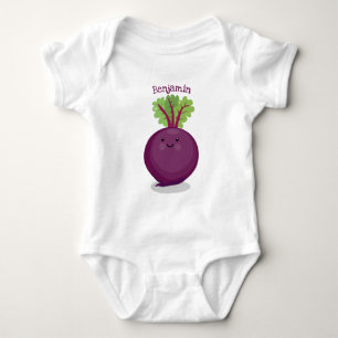 Tecknad av matbetsrot i Cute lycklig T Shirt