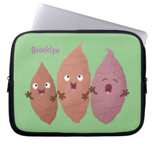 Tecknad av matpotatis, matpotatis laptop fodral