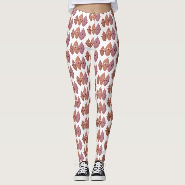 Tecknad av matpotatis, matpotatis leggings (Framsida)