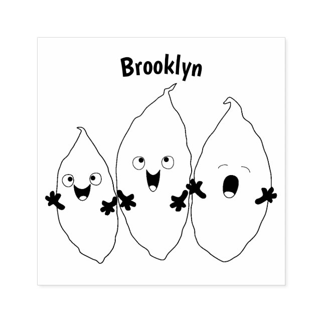 Tecknad av matpotatis, matpotatis stämpel (Tryck)