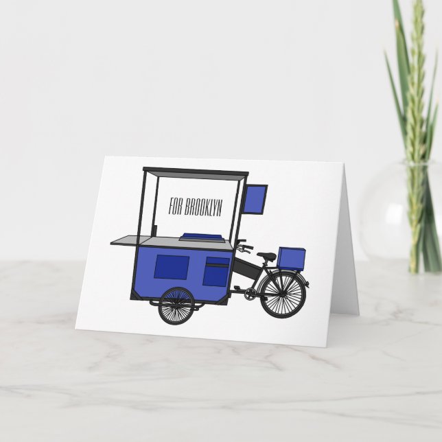 Tecknad av matvagn kort (Framsida)