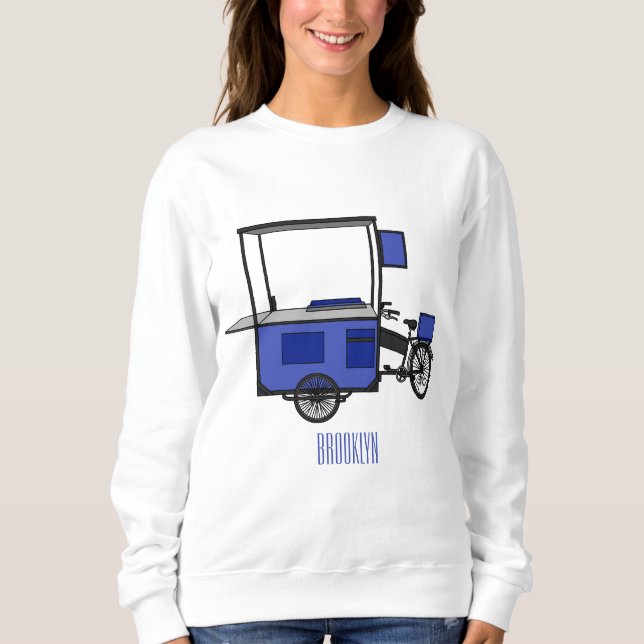 Tecknad av matvagn t shirt (Framsida)