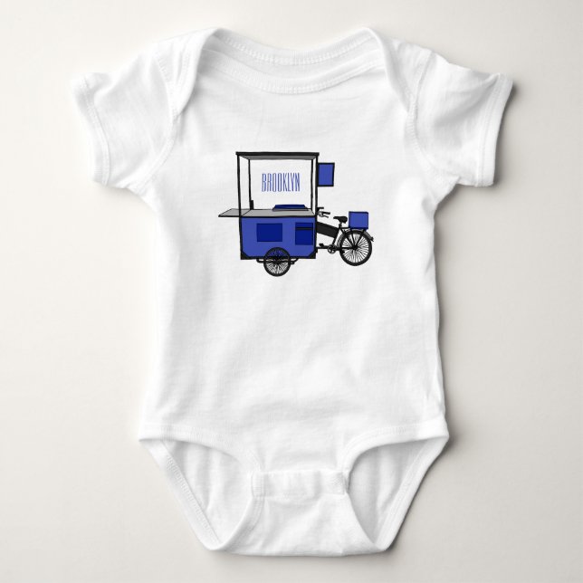 Tecknad av matvagn t shirt (Framsida)