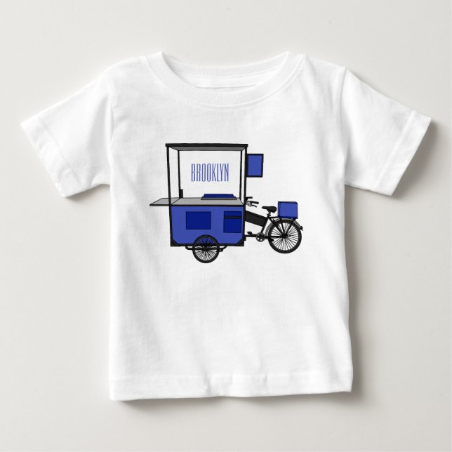 Tecknad av matvagn t shirt (Framsida)
