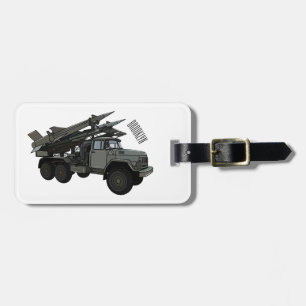 Tecknad av missile fordon bagagebricka