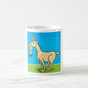 Tecknad av mjölkgetter kaffemugg