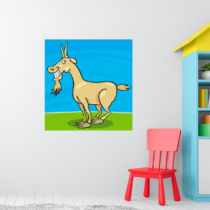 Tecknad av mjölkgetter poster
