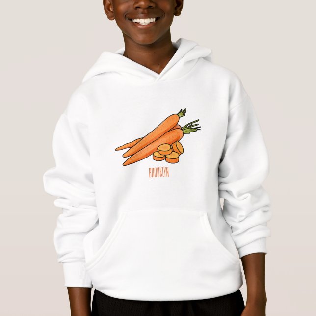Tecknad av morot t shirt (Framsida)