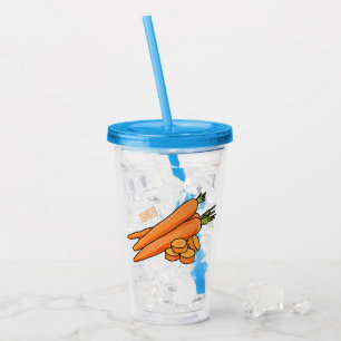 Tecknad av morot take away mugg