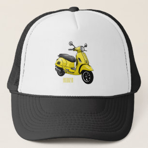 Tecknad av motorcykelns stoppade motorcykel keps