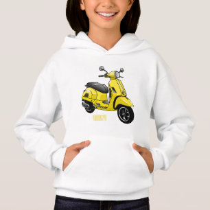 Tecknad av motorcykelns stoppade motorcykel t shirt