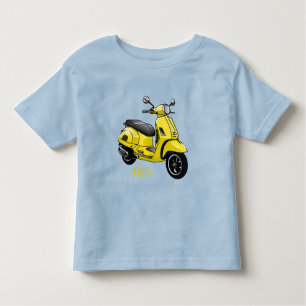 Tecknad av motorcykelns stoppade motorcykel t shirt