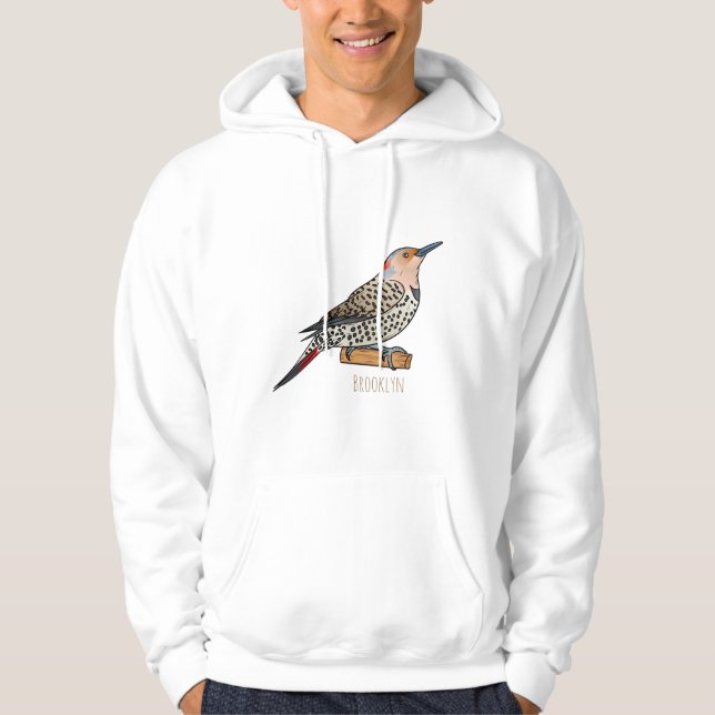 Tecknad av nordflimmer hoodie (Framsida)