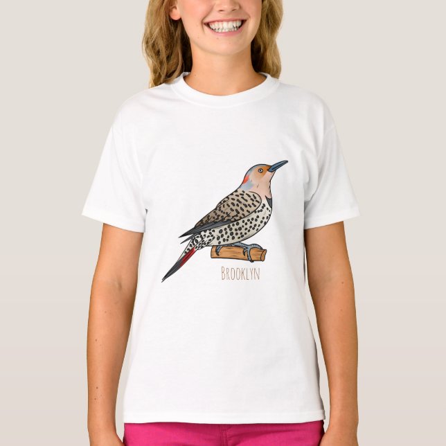 Tecknad av nordflimmer t shirt (Framsida)