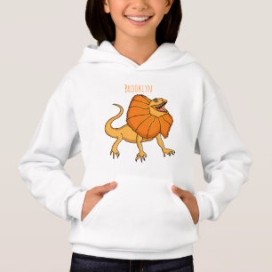 tecknad av orange i med frigjord nacke-ödla t shirt