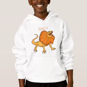Tecknad av orange i med frigjord nacke-ödla t shirt