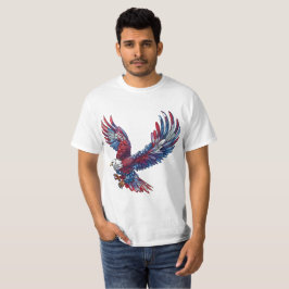 Tecknad av örn, koncept 4:e juli t shirt