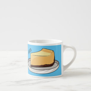 Tecknad av ostekakning espressomugg
