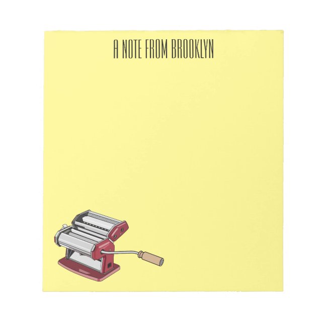 Tecknad av Pasta-tillverkare Anteckningsblock (Framsida)