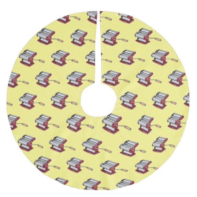 Tecknad av Pasta-tillverkare Julgransmatta Borstad Polyester (Framsidan)