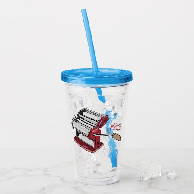 Tecknad av Pasta-tillverkare Take Away Mugg (Framsida Ice)