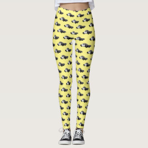 Tecknad av polisbil leggings