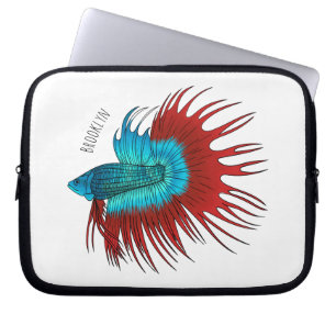 Tecknad av populationsbetta laptop fodral