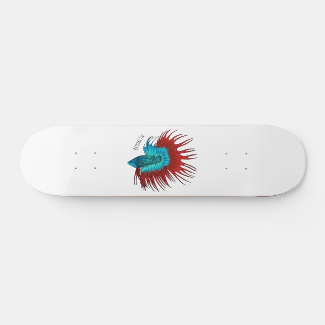 Tecknad av populationsbetta mini skateboard bräda 18,5 cm (Horz)