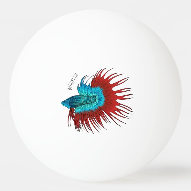 Tecknad av populationsbetta pingisboll (Framsidan)