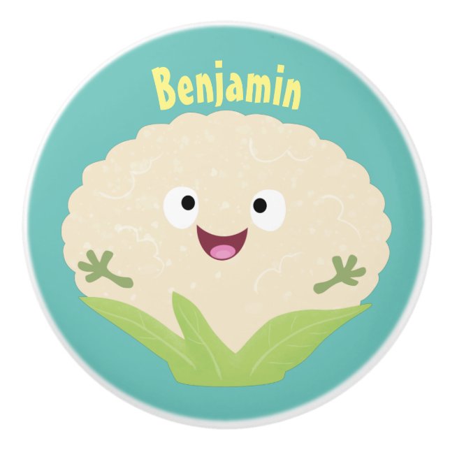 Tecknad av potatis av blomkål lycklig knopp (Framsidan)