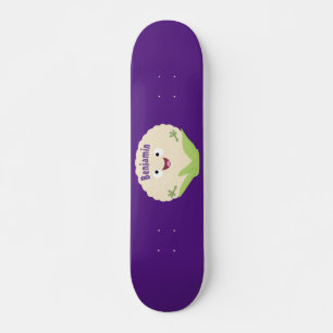 Tecknad av potatis av blomkål lycklig mini skateboard bräda 18,5 cm