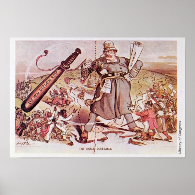 Tecknad av president Roosevelt Poster (Framsidan)