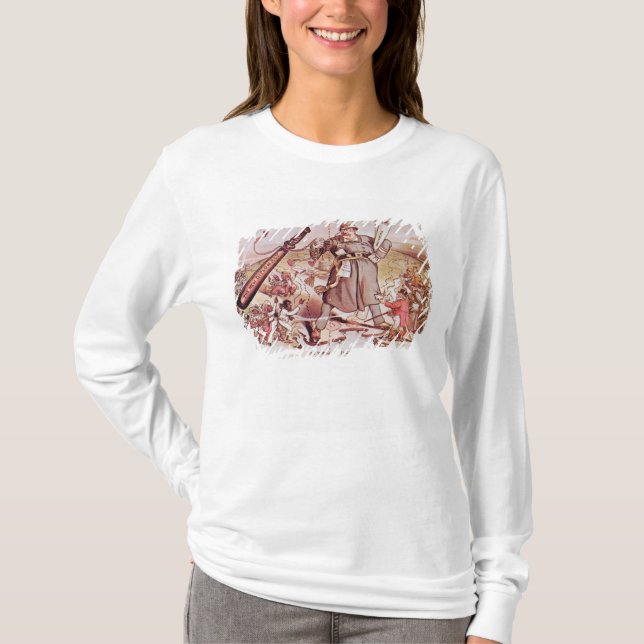 Tecknad av presidenten Roosevelt T Shirt (Framsida)
