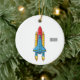 Tecknad av raketfraktens  julgransprydnad keramik (Tree)