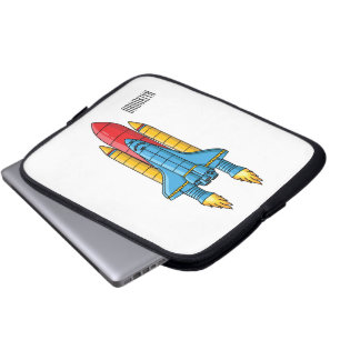 Tecknad av raketfraktens laptop fodral